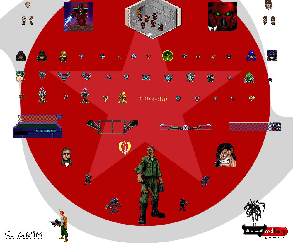 Sci-fi sprite sheet